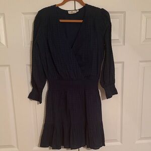 EUC Vineyard Vines Dark Blue Long Sleeve Dress